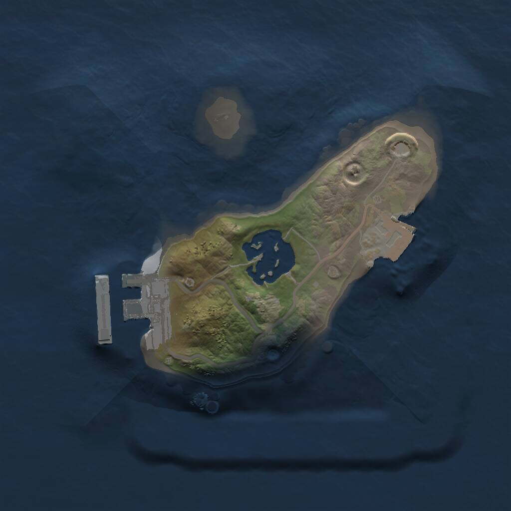 Rust Map: Procedural Map, Size: 1500, Seed: 290833354, 3 Monuments