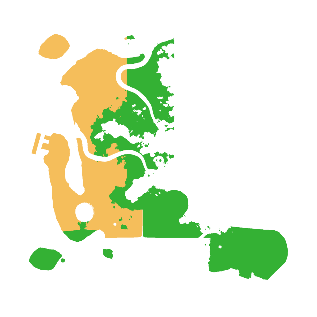 Biome Rust Map: Procedural Map, Size: 3000, Seed: 943265