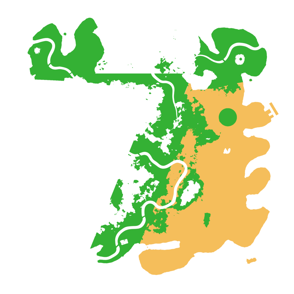 Biome Rust Map: Procedural Map, Size: 4300, Seed: 120142393