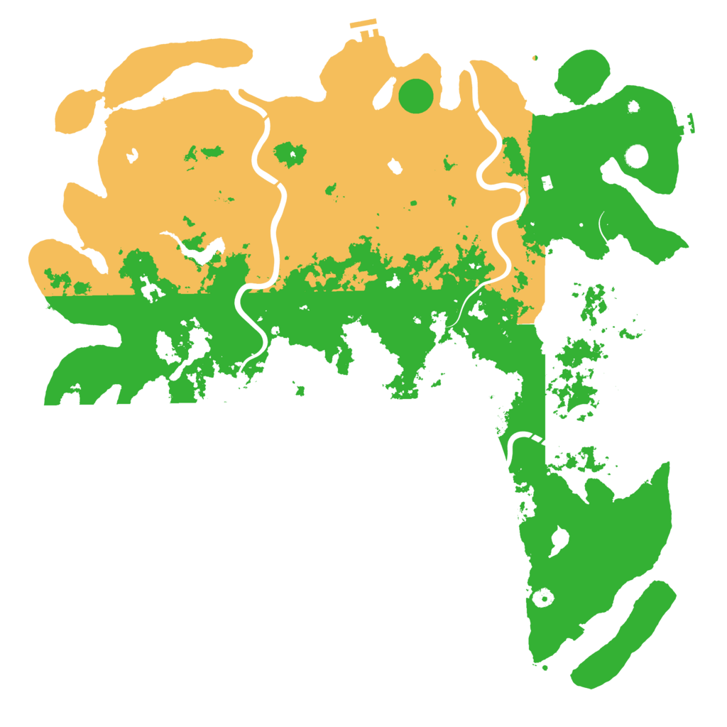 Biome Rust Map: Procedural Map, Size: 5500, Seed: 1454227341