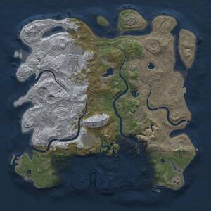 Thumbnail Rust Map: Procedural Map, Size: 4250, Seed: 611971182, 15 Monuments