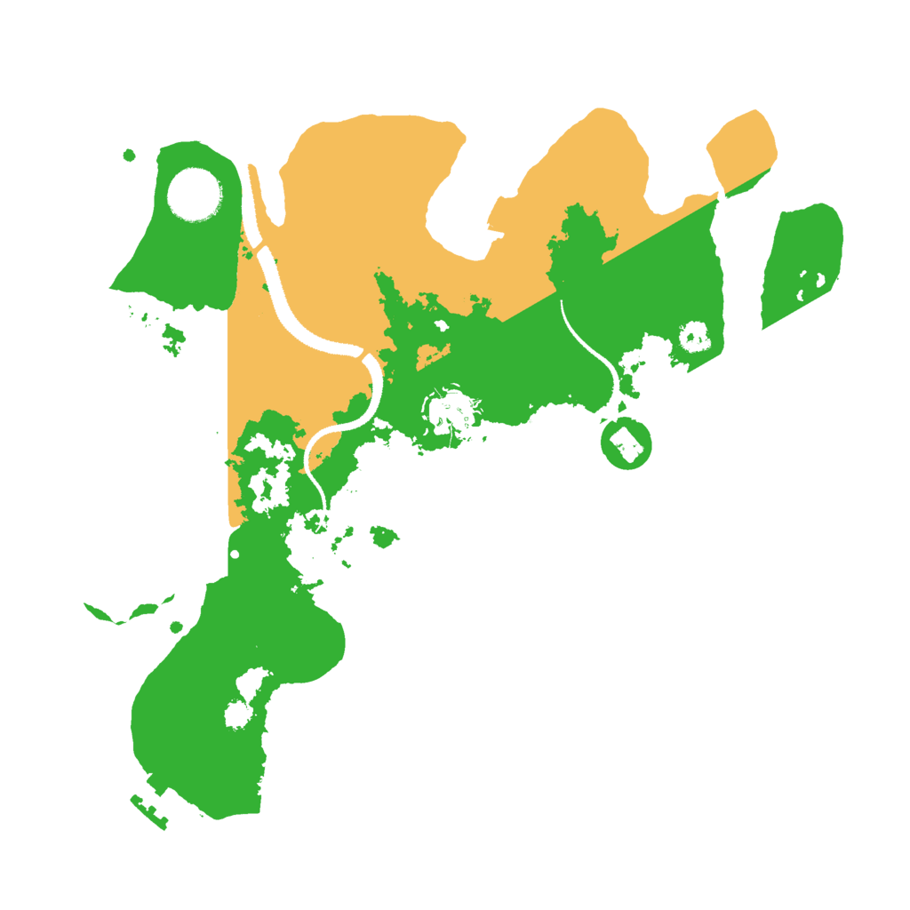 Biome Rust Map: Procedural Map, Size: 3000, Seed: 53877578