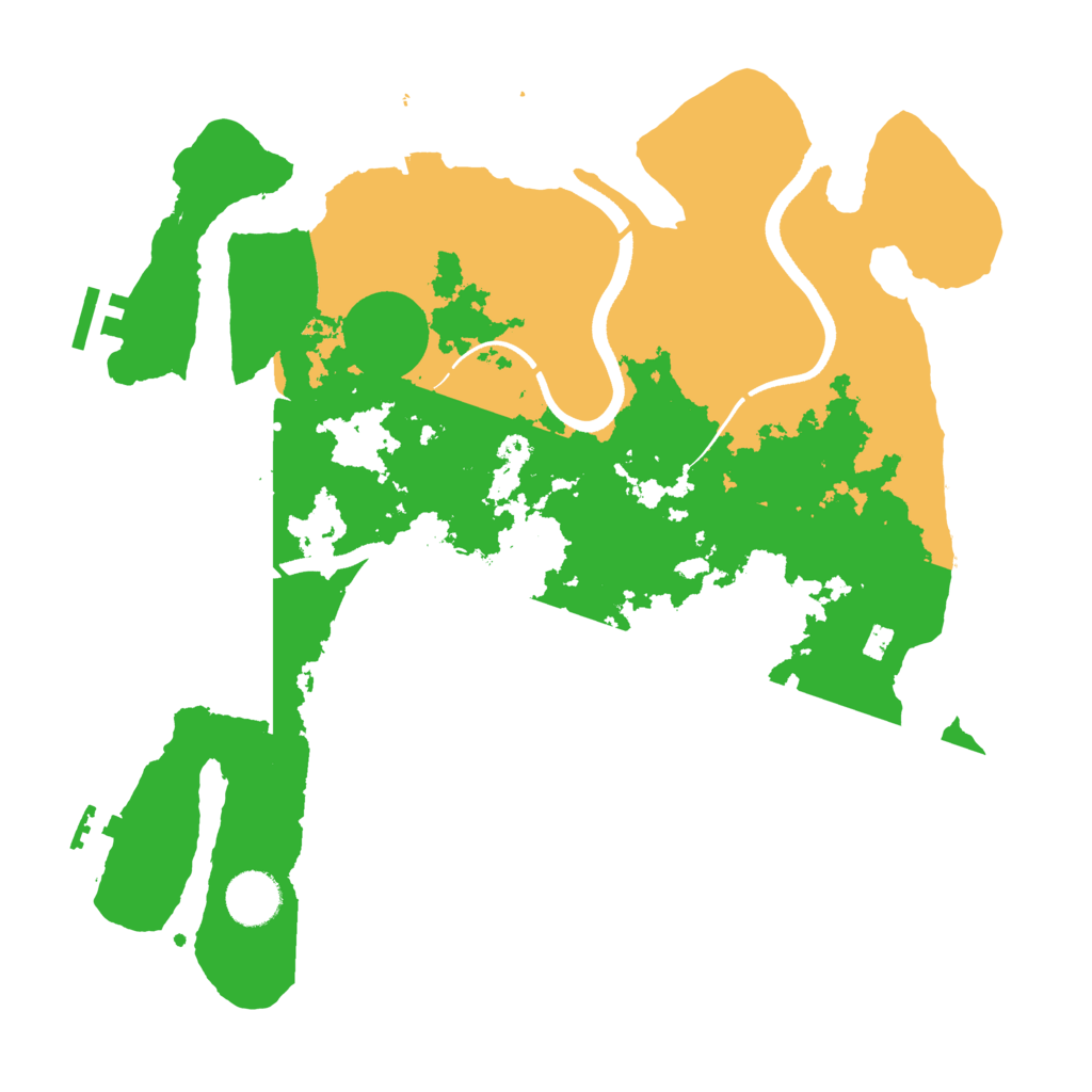 Biome Rust Map: Procedural Map, Size: 3500, Seed: 2081278113
