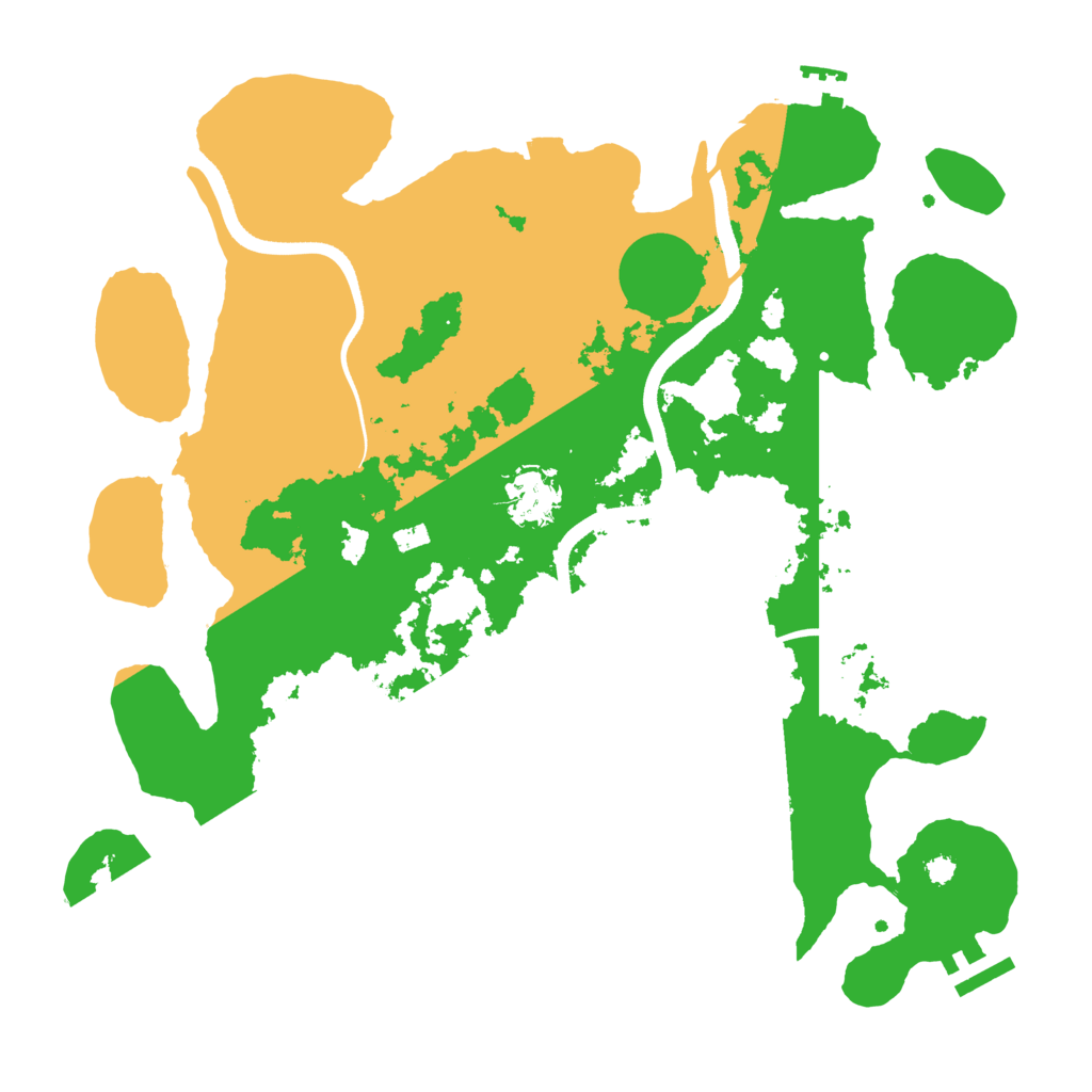 Biome Rust Map: Procedural Map, Size: 3500, Seed: 896110531