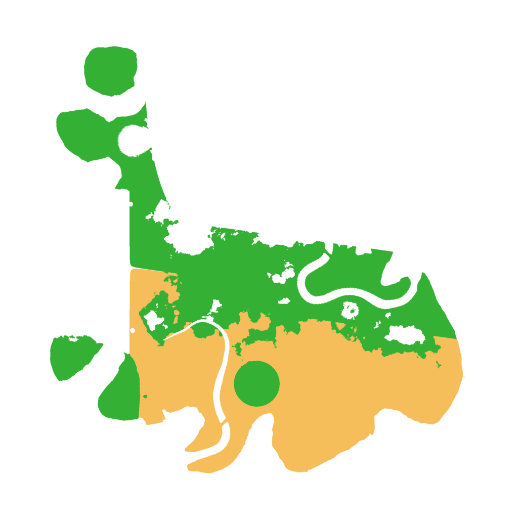 Biome Rust Map: Procedural Map, Size: 3000, Seed: 130000