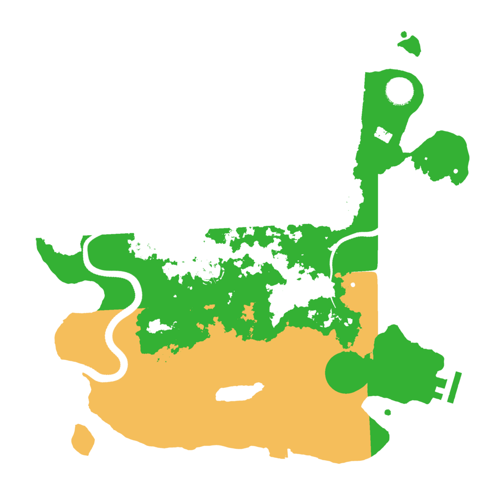 Biome Rust Map: Procedural Map, Size: 3200, Seed: 168507927