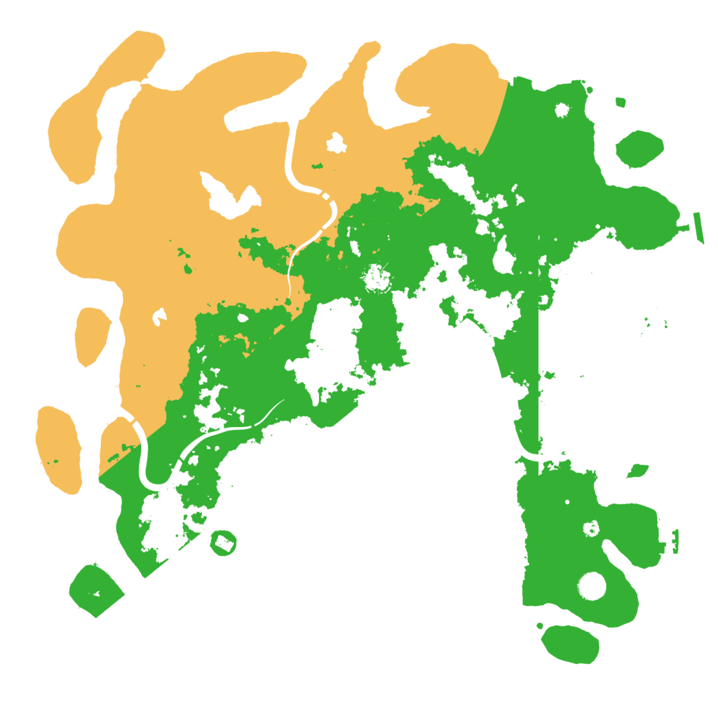 Biome Rust Map: Procedural Map, Size: 4500, Seed: 124321