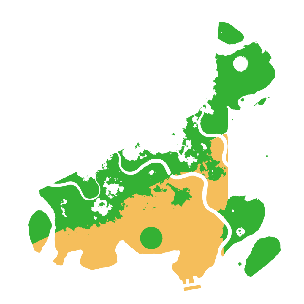 Biome Rust Map: Procedural Map, Size: 3600, Seed: 314200