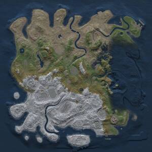 Thumbnail Rust Map: Procedural Map, Size: 4250, Seed: 1567004249, 17 Monuments