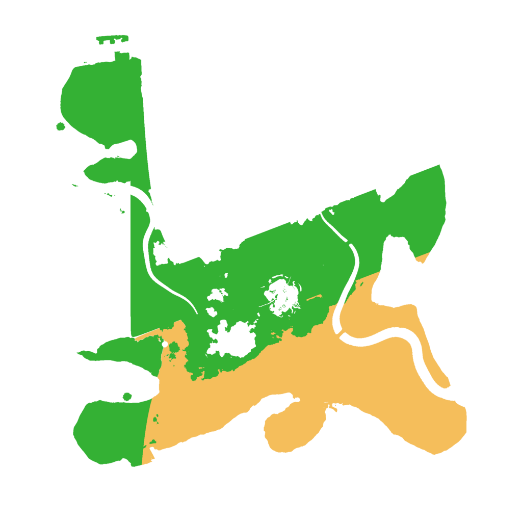 Biome Rust Map: Procedural Map, Size: 2499, Seed: 130940656