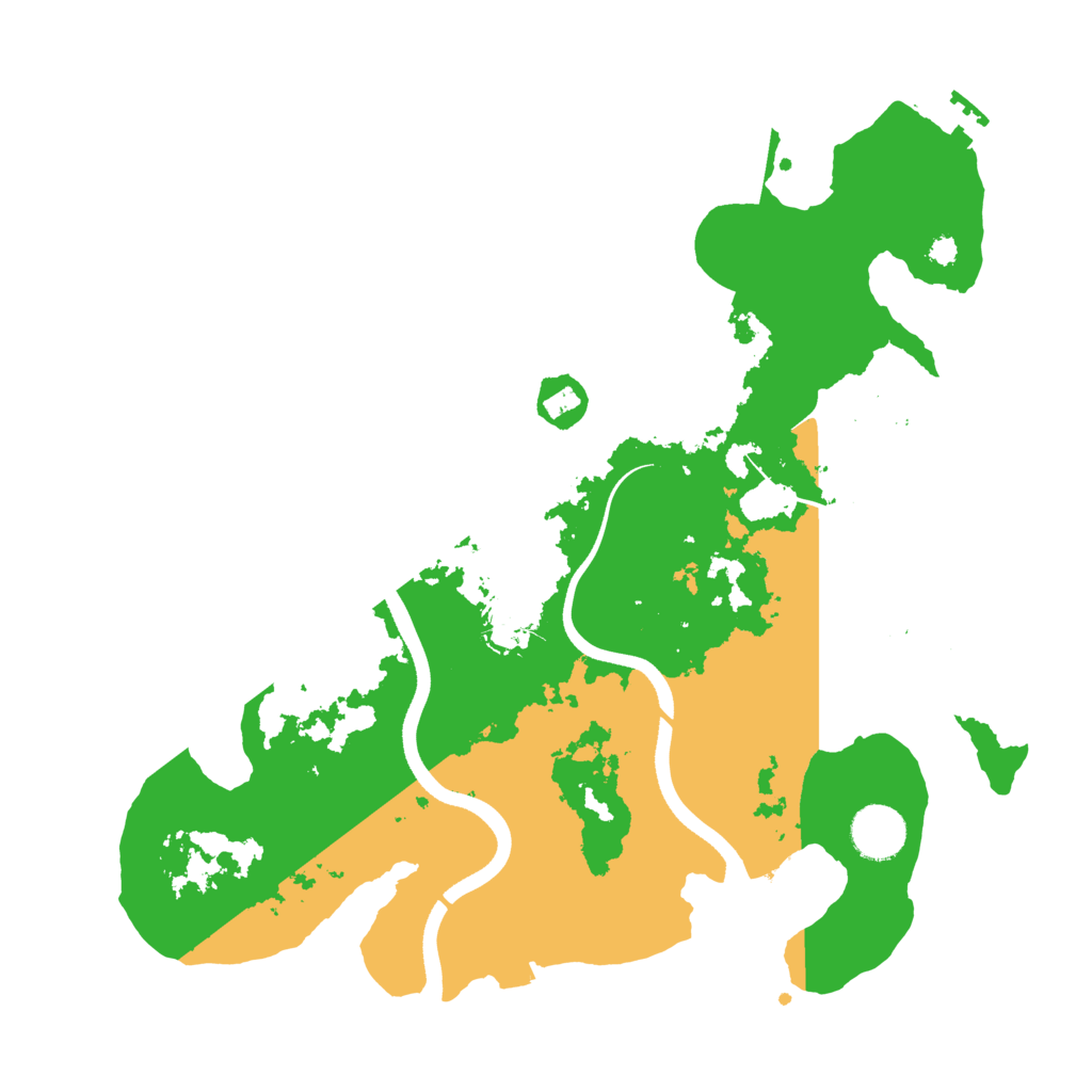 Biome Rust Map: Procedural Map, Size: 3500, Seed: 454304897