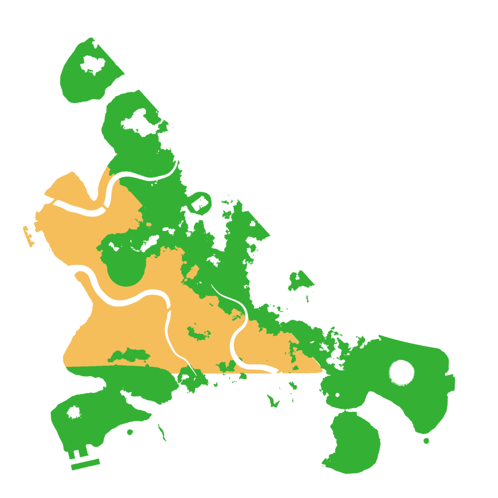 Biome Rust Map: Procedural Map, Size: 3500, Seed: 48159122