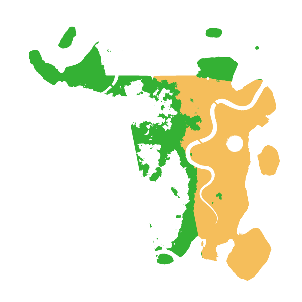 Biome Rust Map: Procedural Map, Size: 3250, Seed: 494030821
