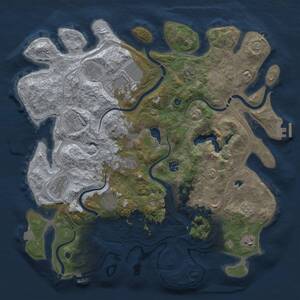 Thumbnail Rust Map: Procedural Map, Size: 4250, Seed: 959451758, 17 Monuments