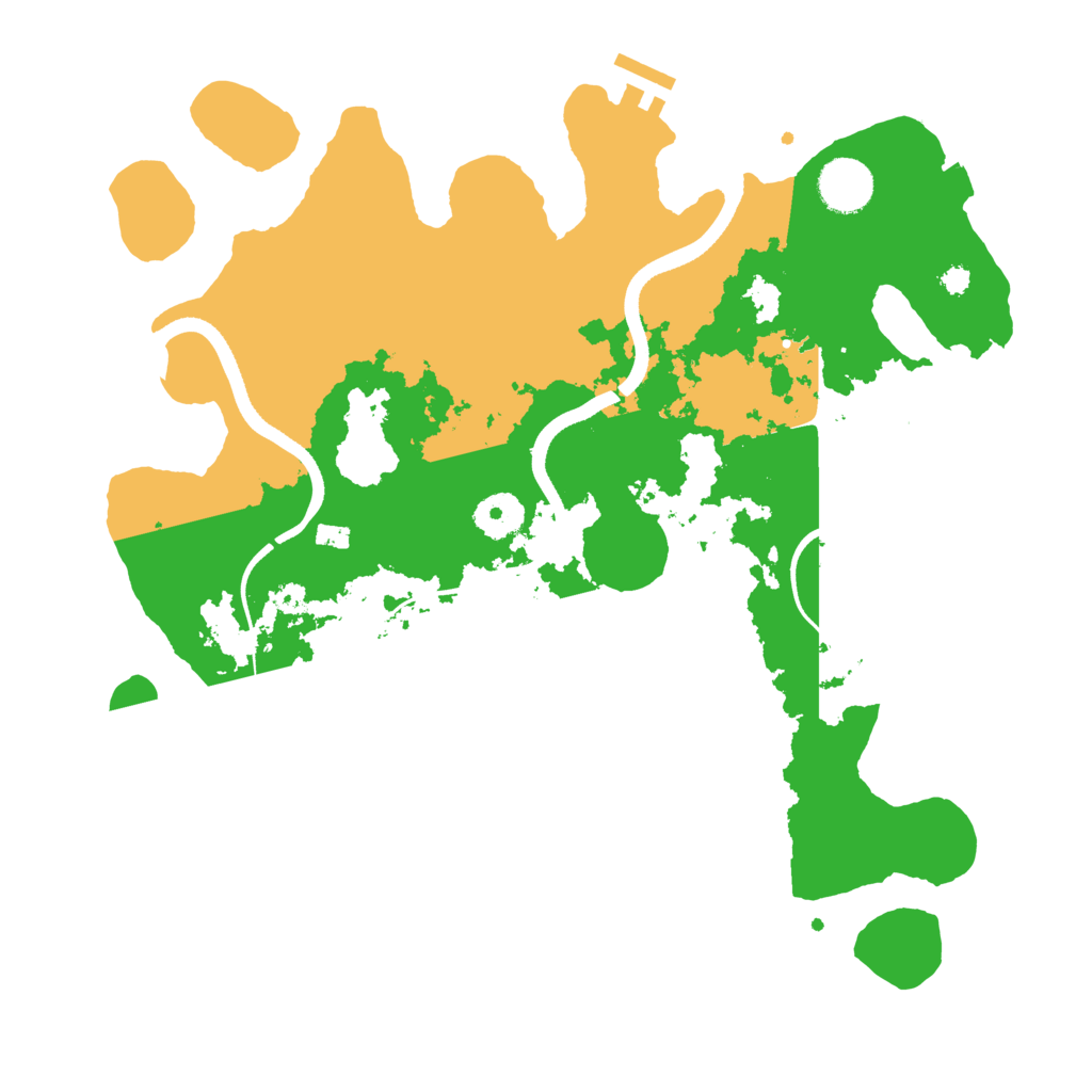 Biome Rust Map: Procedural Map, Size: 3500, Seed: 599684262