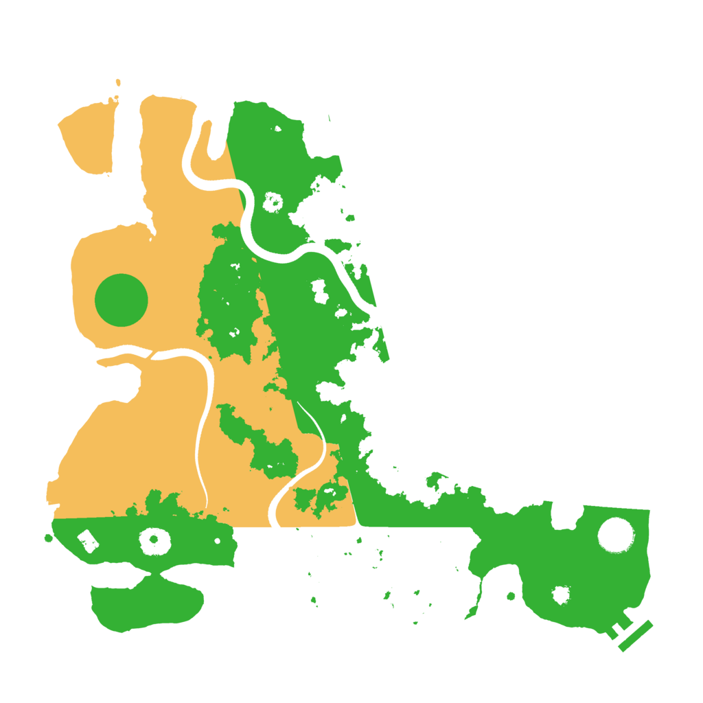 Biome Rust Map: Procedural Map, Size: 3500, Seed: 415720692