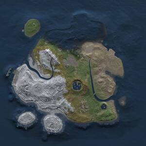 Thumbnail Rust Map: Procedural Map, Size: 2500, Seed: 624312464, 8 Monuments