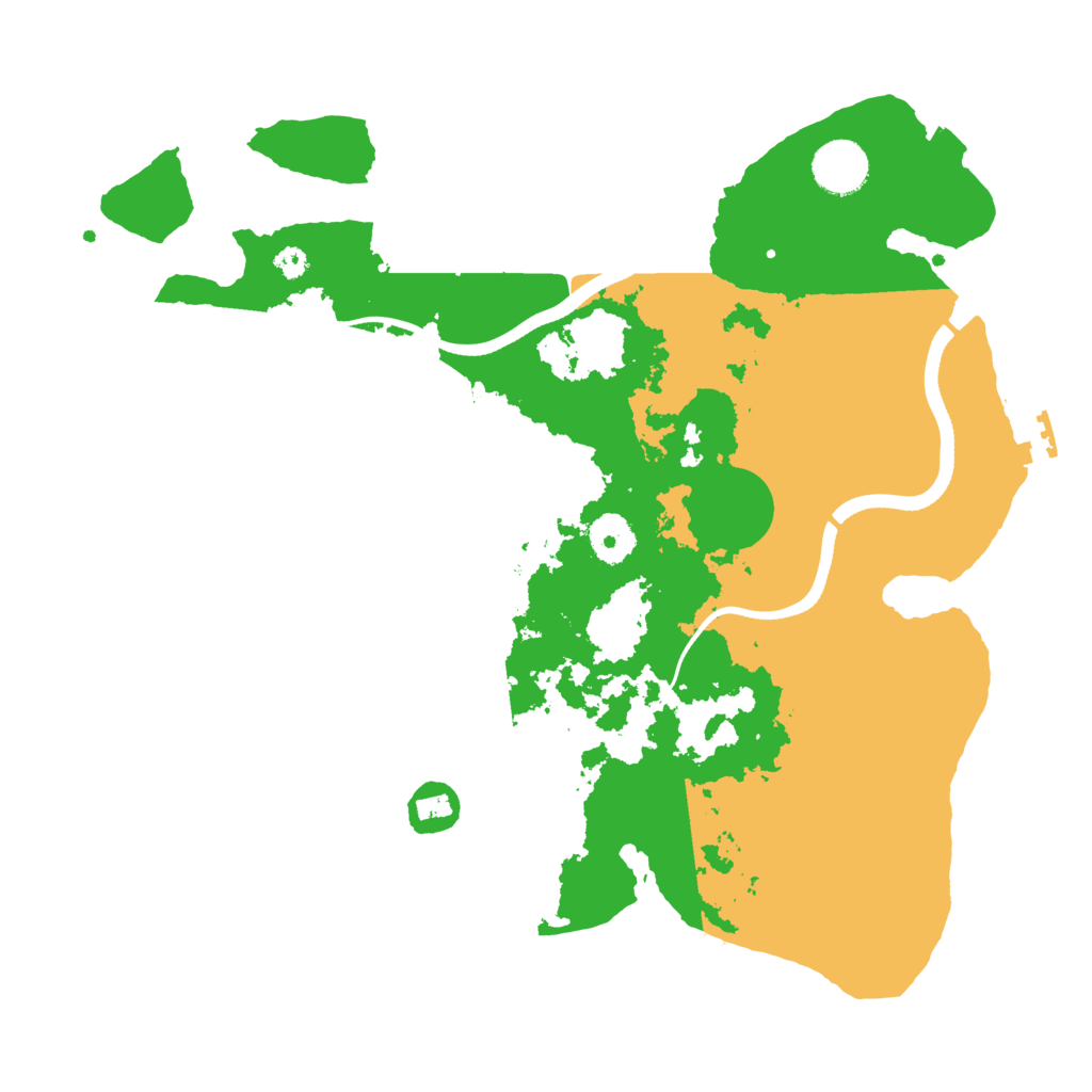 Biome Rust Map: Procedural Map, Size: 3500, Seed: 562596618