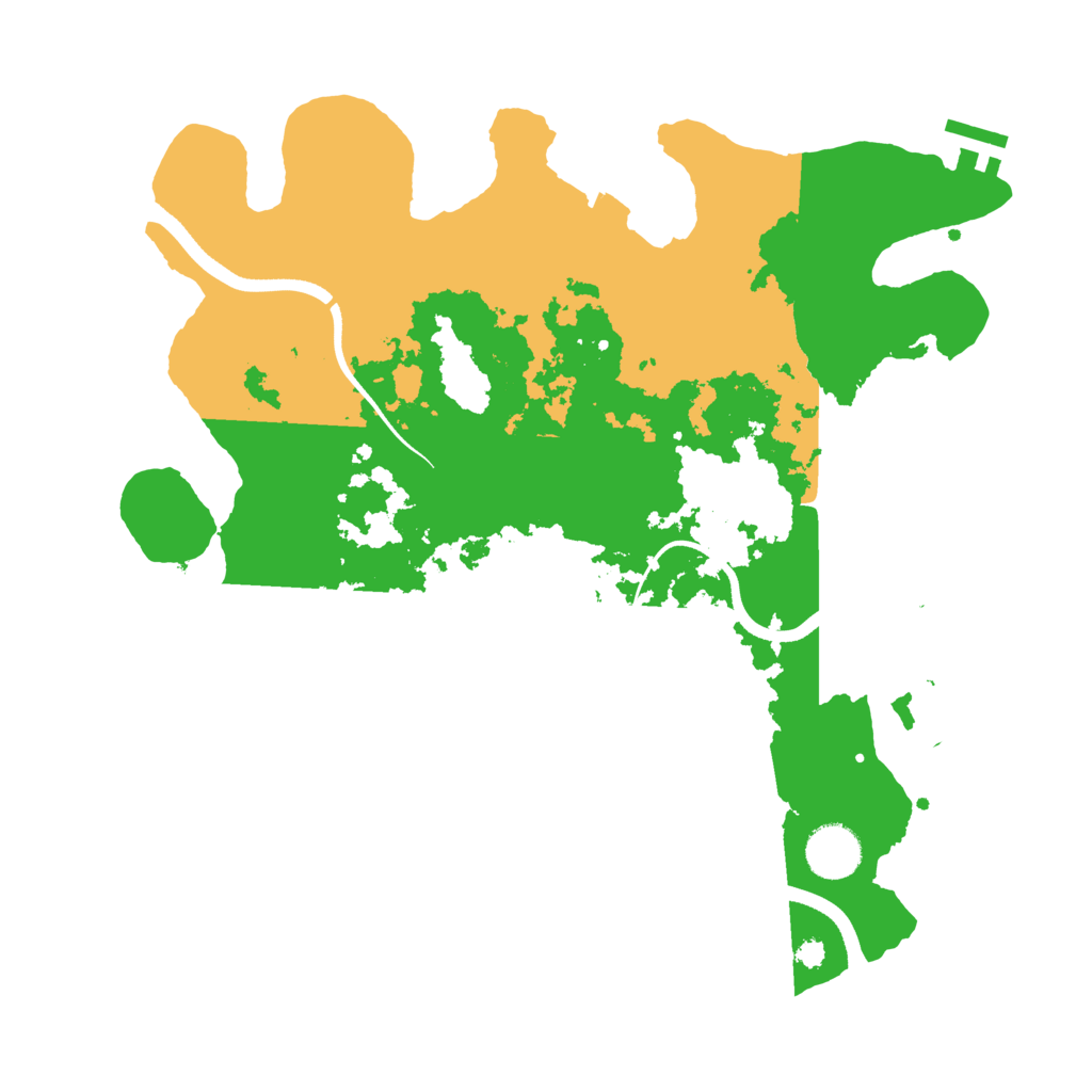 Biome Rust Map: Procedural Map, Size: 3500, Seed: 829553453