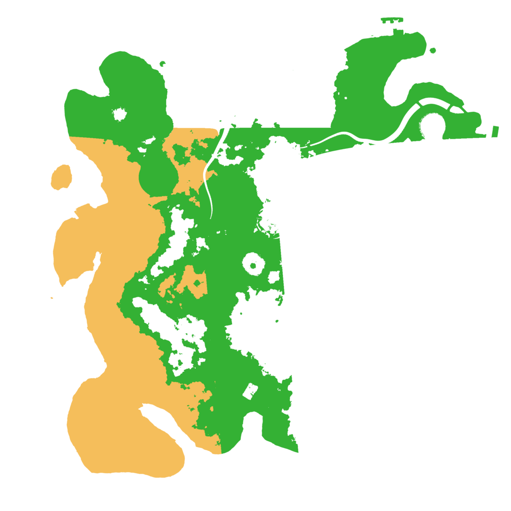 Biome Rust Map: Procedural Map, Size: 3500, Seed: 20066522