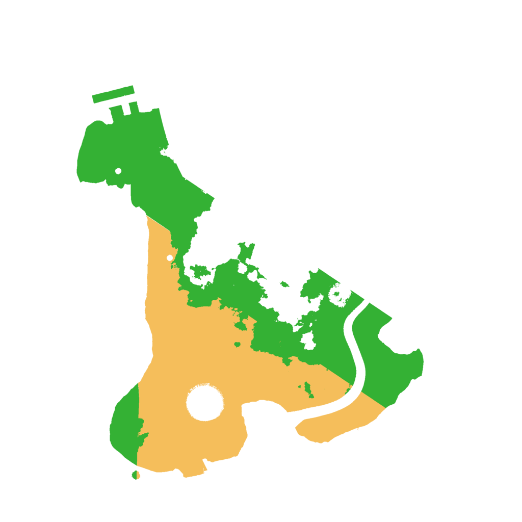 Biome Rust Map: Procedural Map, Size: 2500, Seed: 51235