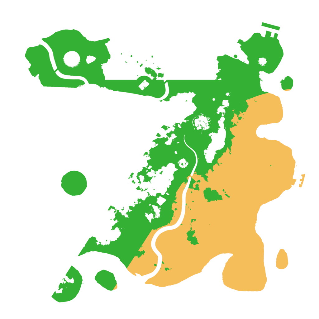 Biome Rust Map: Procedural Map, Size: 3500, Seed: 2016249774