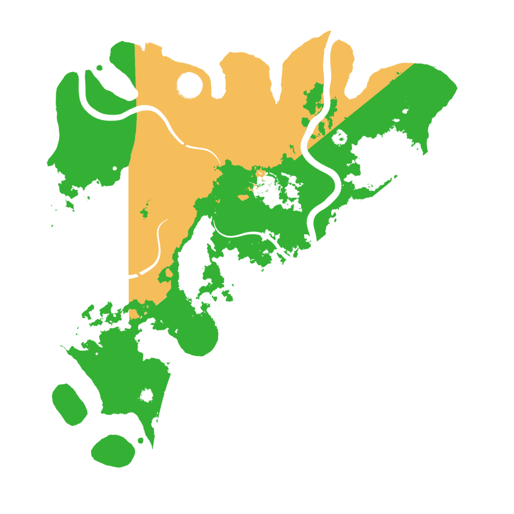 Biome Rust Map: Procedural Map, Size: 3500, Seed: 239079226