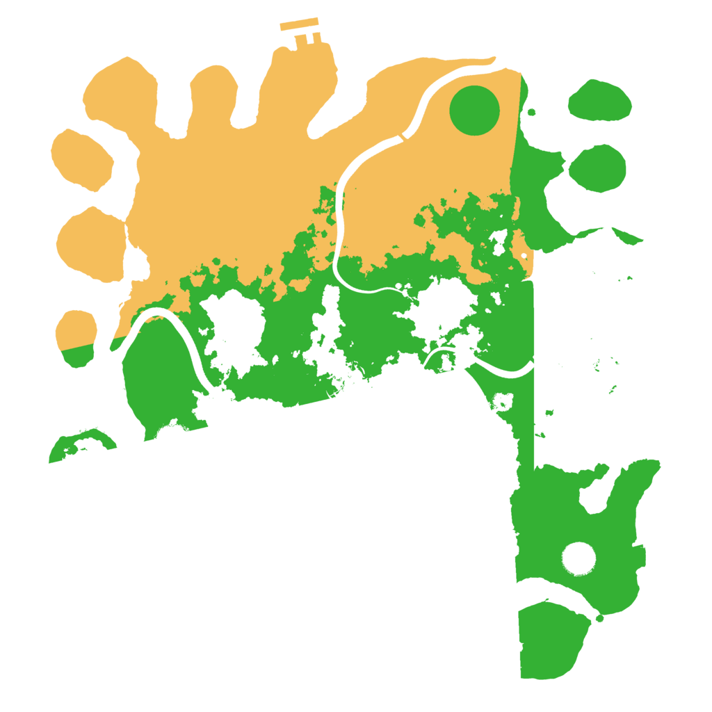 Biome Rust Map: Procedural Map, Size: 3750, Seed: 2053537049