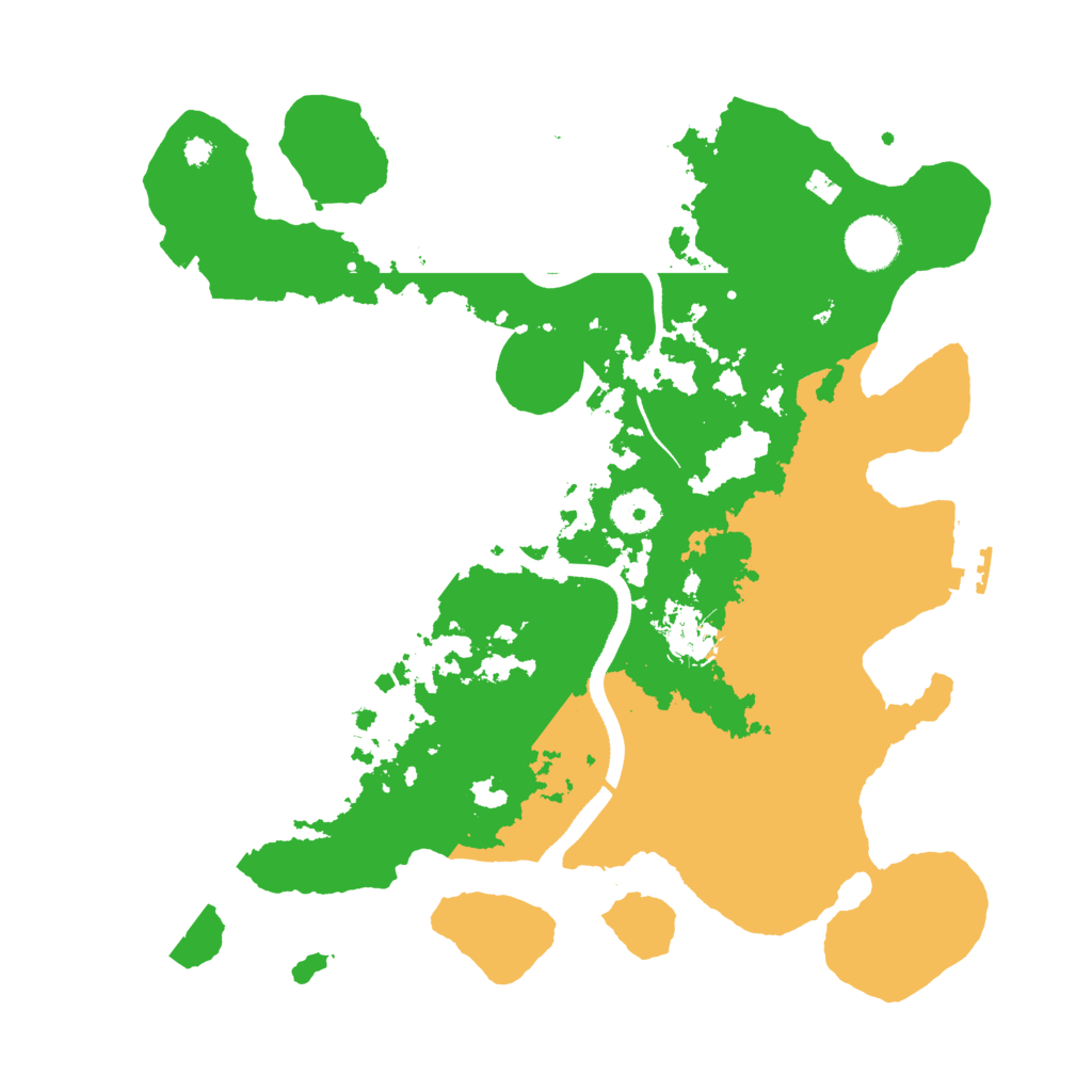 Biome Rust Map: Procedural Map, Size: 3500, Seed: 33223593