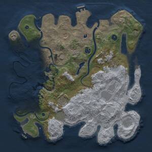 Thumbnail Rust Map: Procedural Map, Size: 4000, Seed: 466029702, 15 Monuments