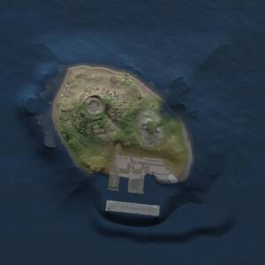 Thumbnail Rust Map: Procedural Map, Size: 1000, Seed: 1204136837, 2 Monuments