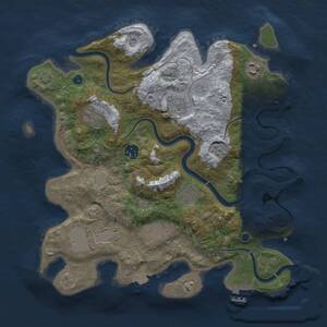 Thumbnail Rust Map: Procedural Map, Size: 3500, Seed: 329430623, 13 Monuments