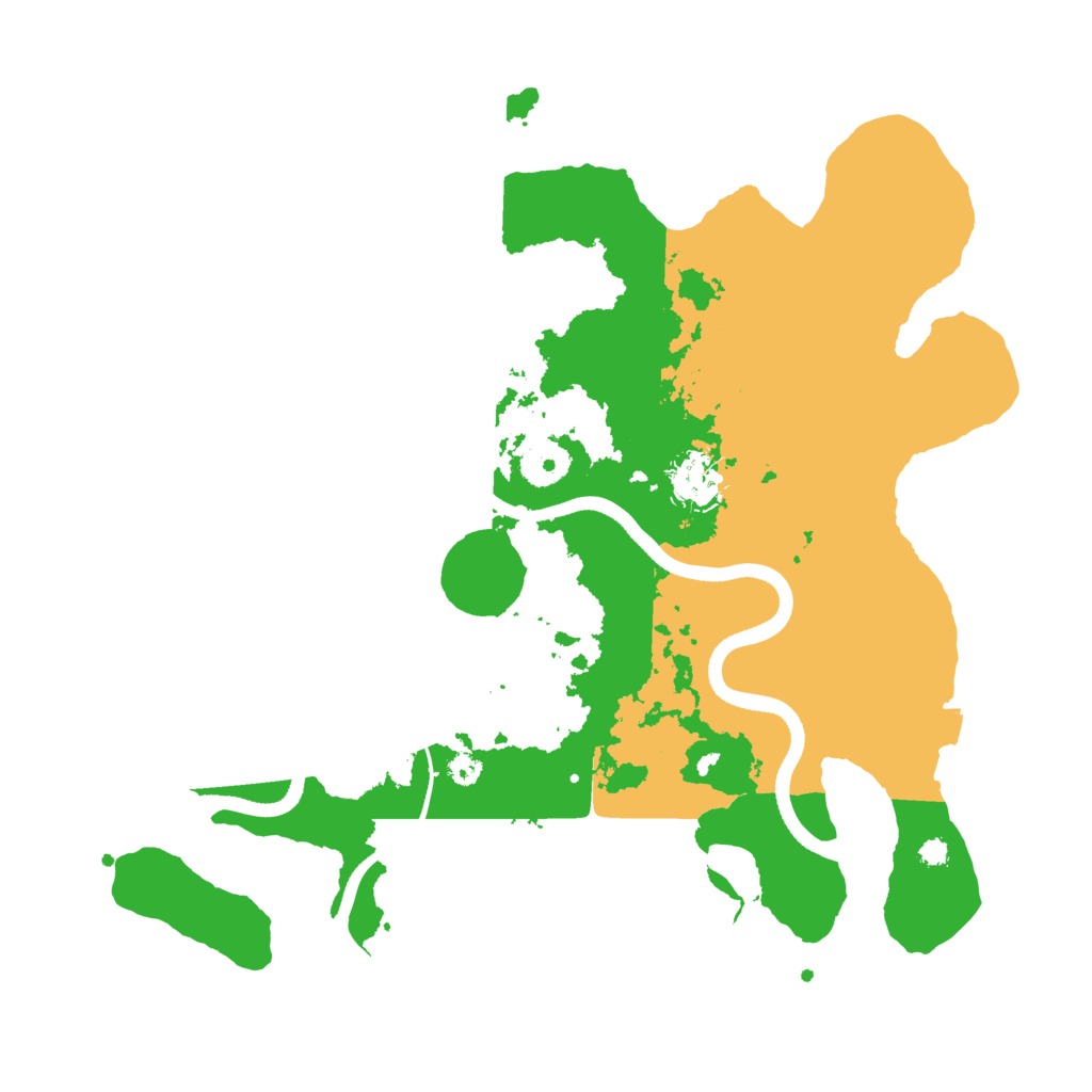 Biome Rust Map: Procedural Map, Size: 3500, Seed: 2048