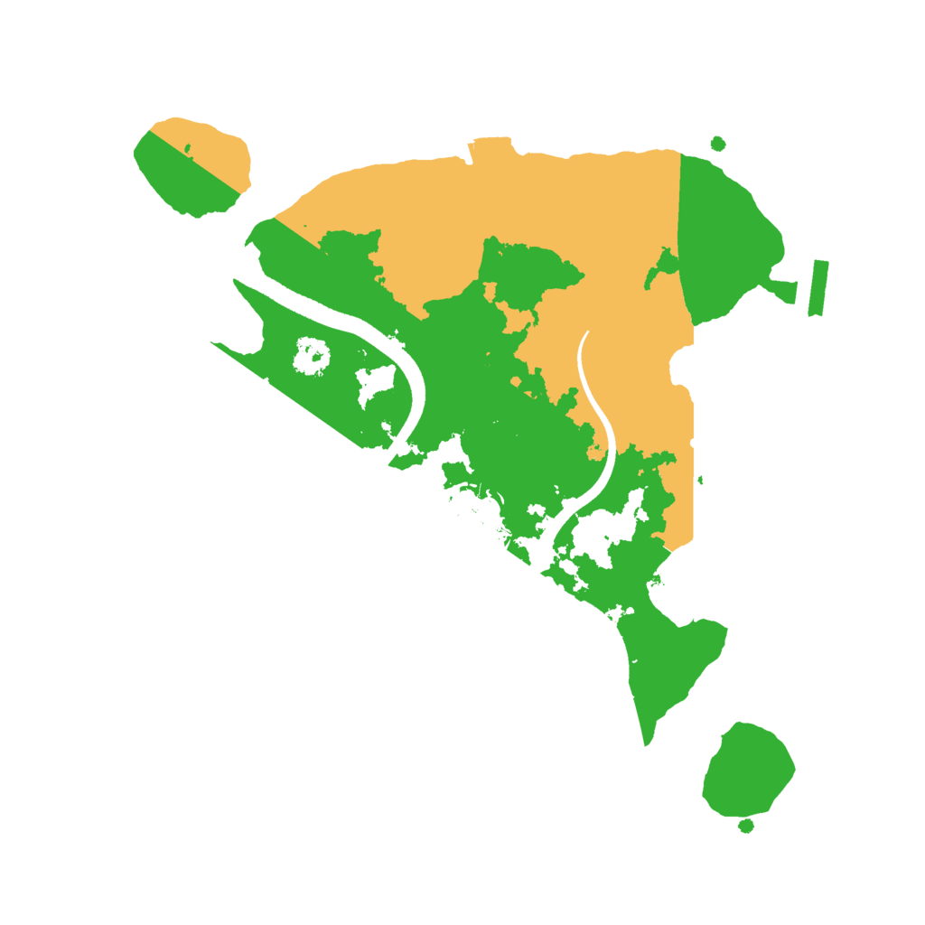 Biome Rust Map: Procedural Map, Size: 2500, Seed: 643824191