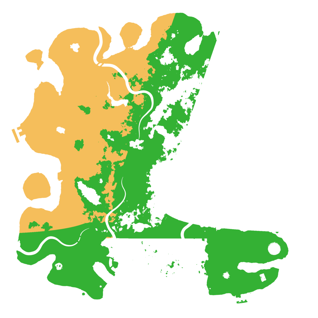 Biome Rust Map: Procedural Map, Size: 4500, Seed: 250317867