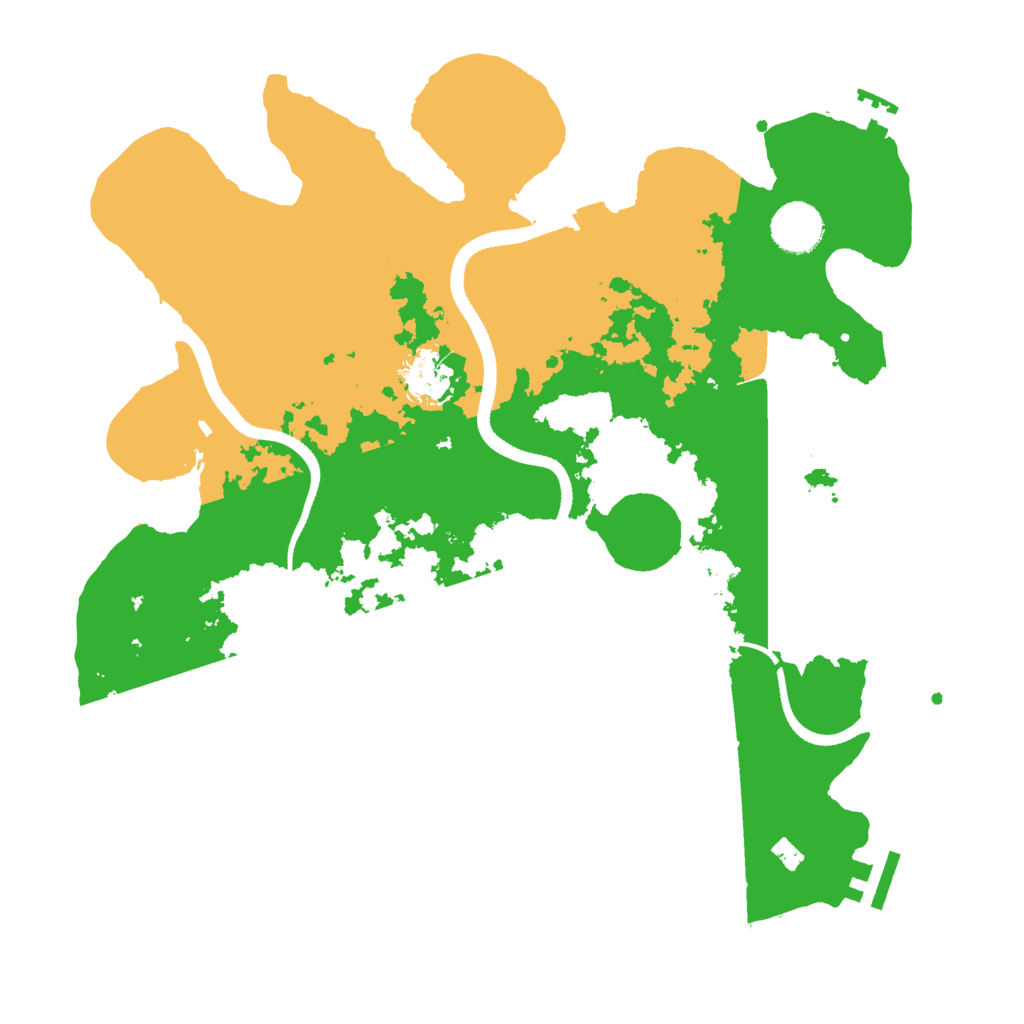Biome Rust Map: Procedural Map, Size: 3500, Seed: 777888777