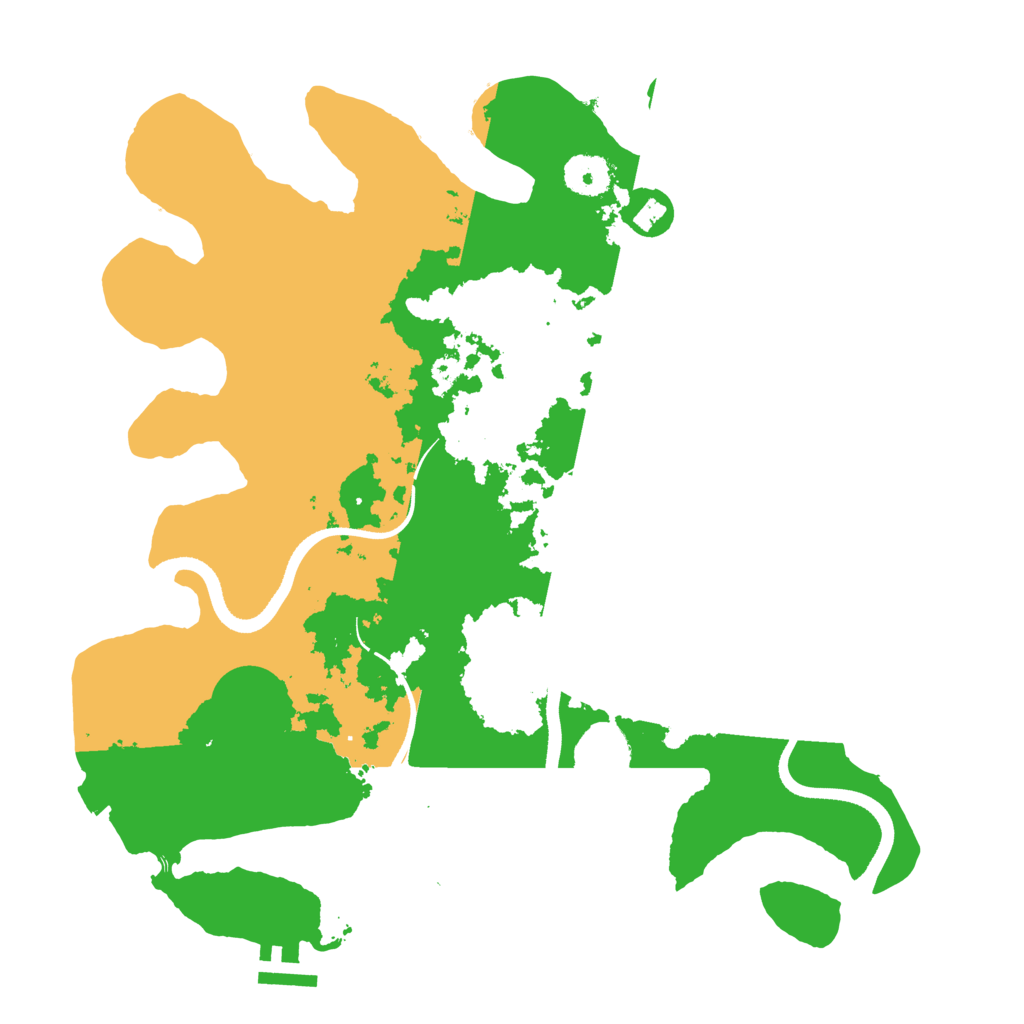 Biome Rust Map: Procedural Map, Size: 3500, Seed: 880369024