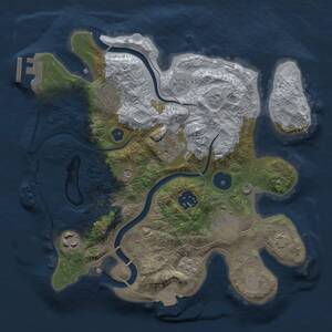 Thumbnail Rust Map: Procedural Map, Size: 2750, Seed: 1250970494, 12 Monuments