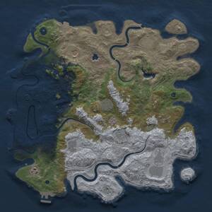 Thumbnail Rust Map: Procedural Map, Size: 4250, Seed: 457958165, 15 Monuments
