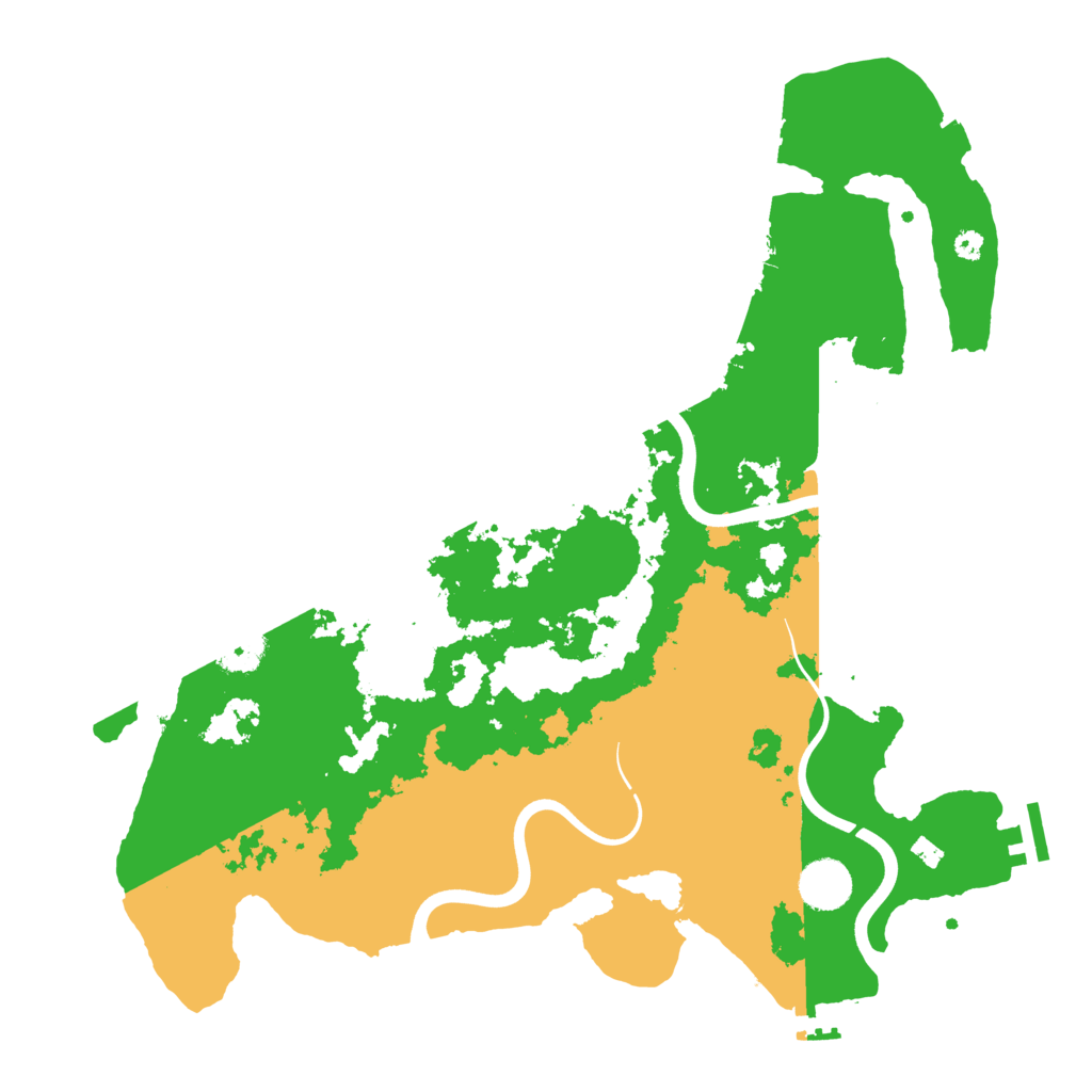 Biome Rust Map: Procedural Map, Size: 3750, Seed: 799166