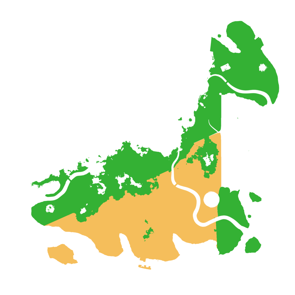 Biome Rust Map: Procedural Map, Size: 3500, Seed: 2122751658