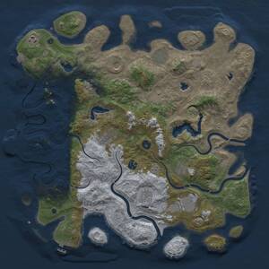 Thumbnail Rust Map: Procedural Map, Size: 4500, Seed: 1531459951, 17 Monuments