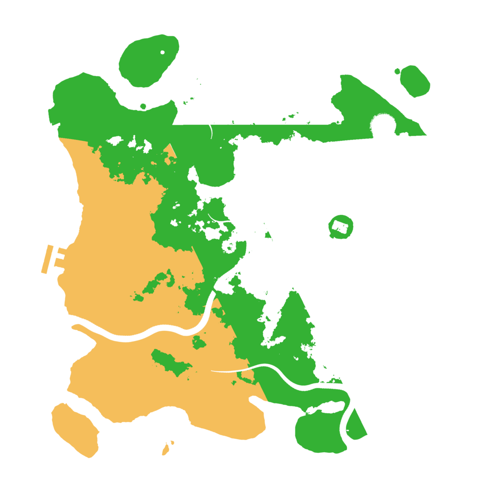 Biome Rust Map: Procedural Map, Size: 3500, Seed: 124348584