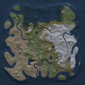 Thumbnail Rust Map: Procedural Map, Size: 4250, Seed: 31175273, 15 Monuments