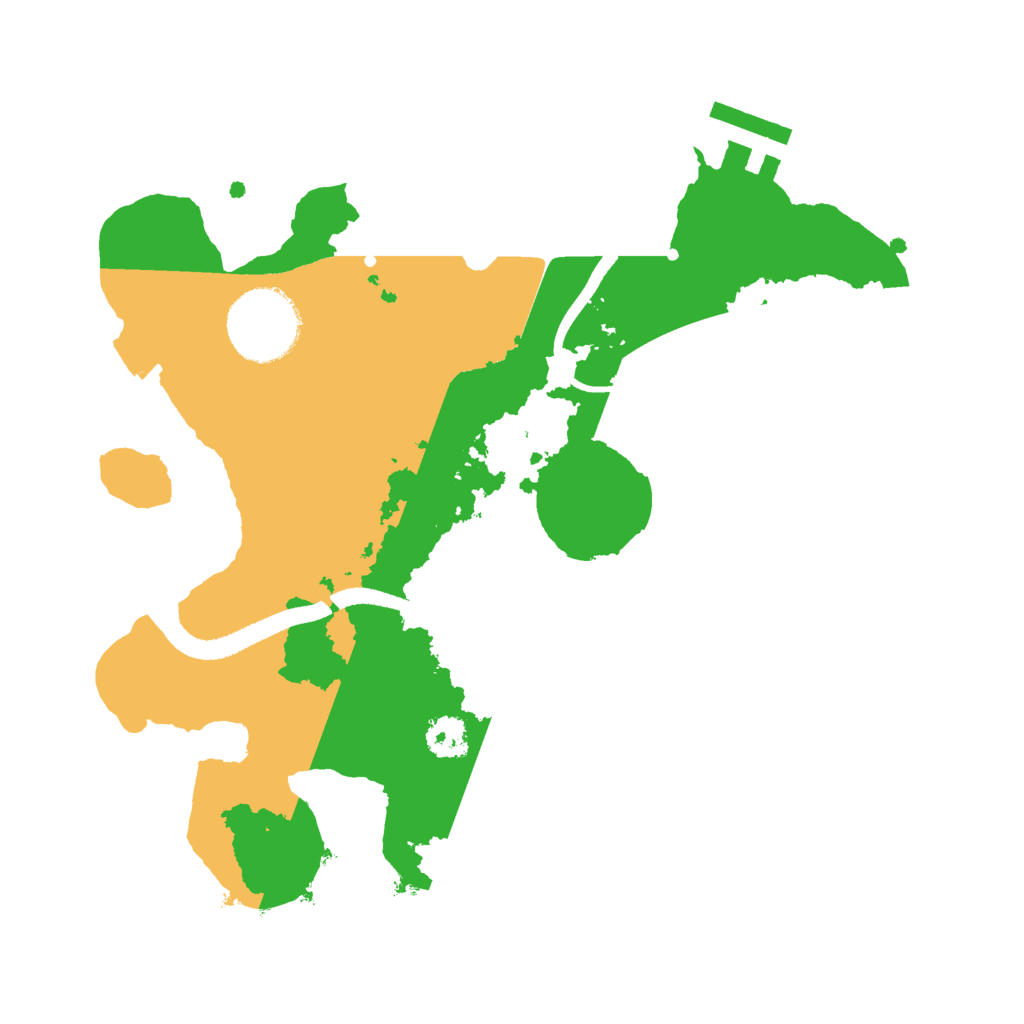 Biome Rust Map: Procedural Map, Size: 2500, Seed: 825940080