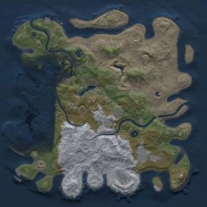 Thumbnail Rust Map: Procedural Map, Size: 4250, Seed: 64591523, 15 Monuments