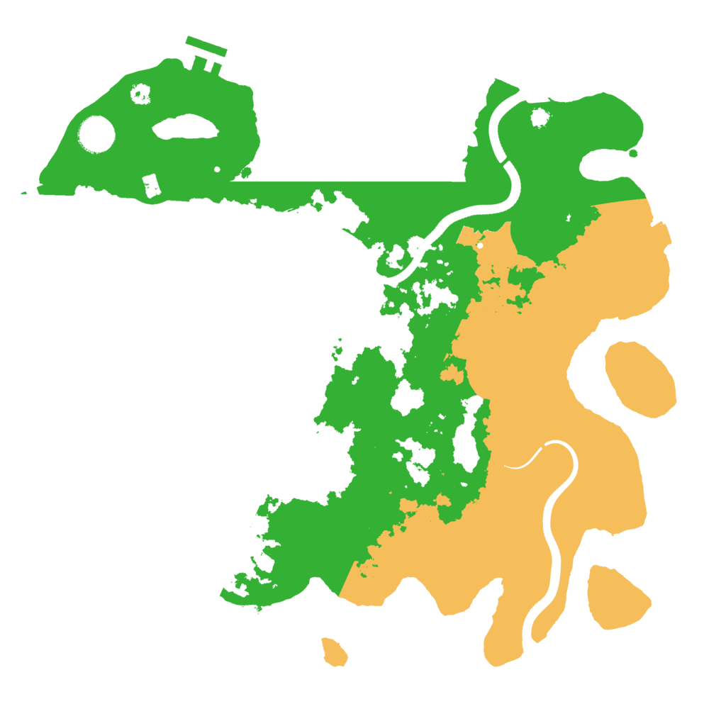 Biome Rust Map: Procedural Map, Size: 3500, Seed: 279393063