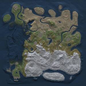 Thumbnail Rust Map: Procedural Map, Size: 4250, Seed: 1465204133, 17 Monuments