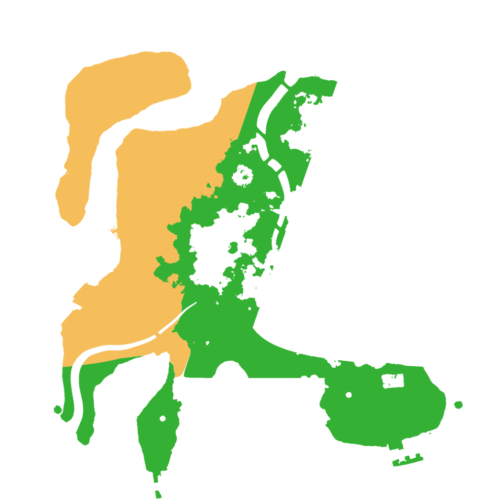 Biome Rust Map: Procedural Map, Size: 2500, Seed: 20260704