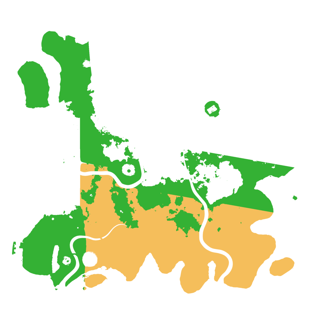 Biome Rust Map: Procedural Map, Size: 3800, Seed: 12357